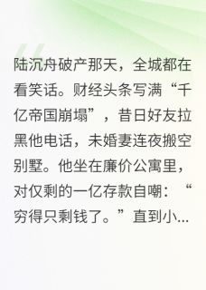 霸总破产，只剩下一个亿了