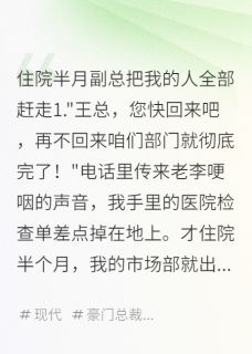 住院半月副总把我的人全部赶走