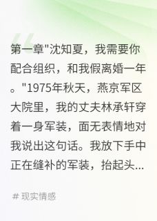 重回75我爽快答应假离婚他后悔了