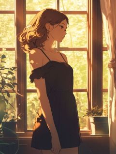 樱花落尽阶前月